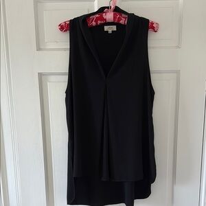 Aritzia Wilfred Sleeveless Deep V-Neck Blouse